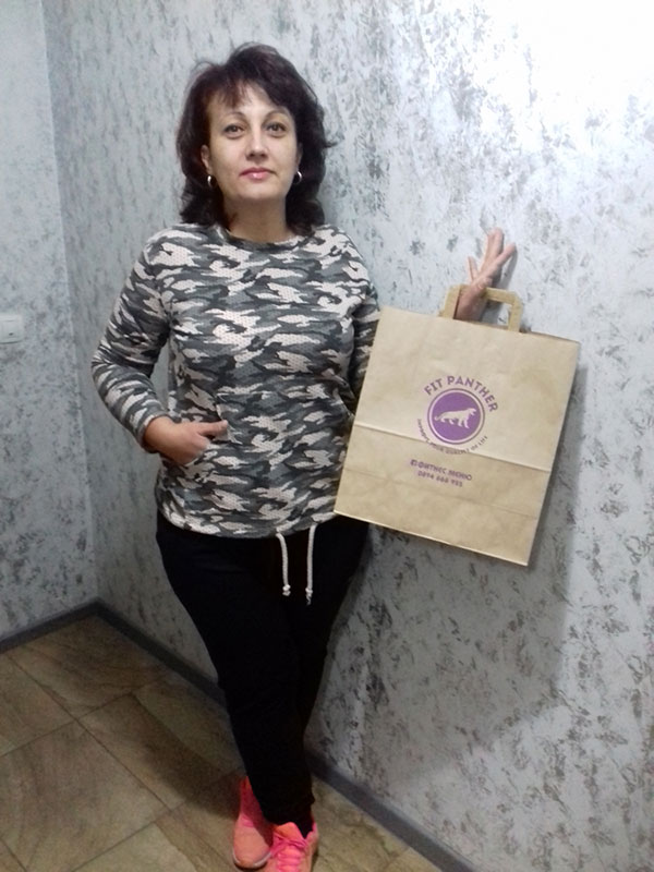 client 1 after diet with Fit Panther