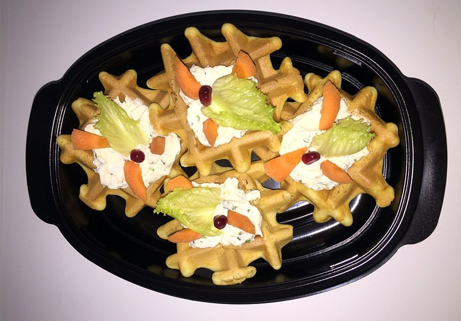 Солени гофри от рожково и пълнозърнесто брашно с рикота