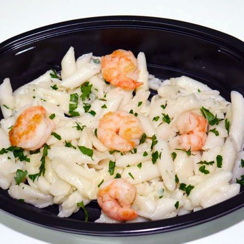 Био оризови макарони със скариди