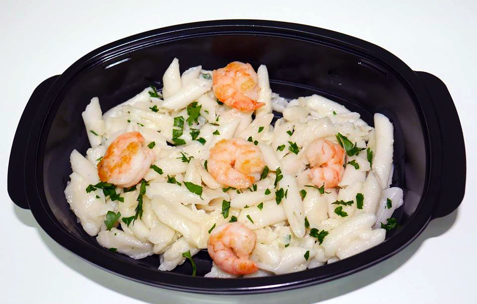 Био оризови макарони със скариди