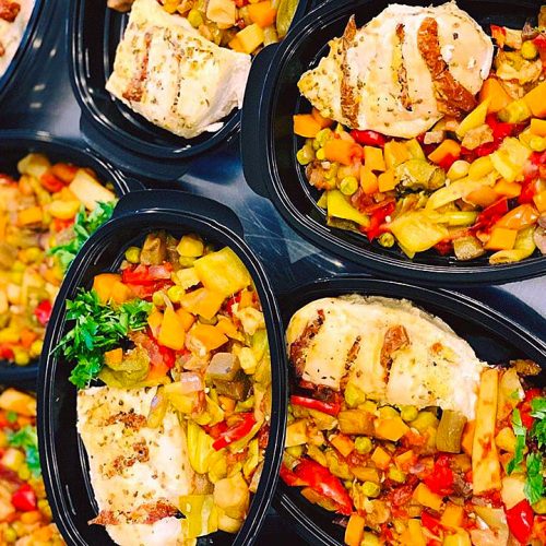 пилешко филе на фурна със сушени домати и рататуи