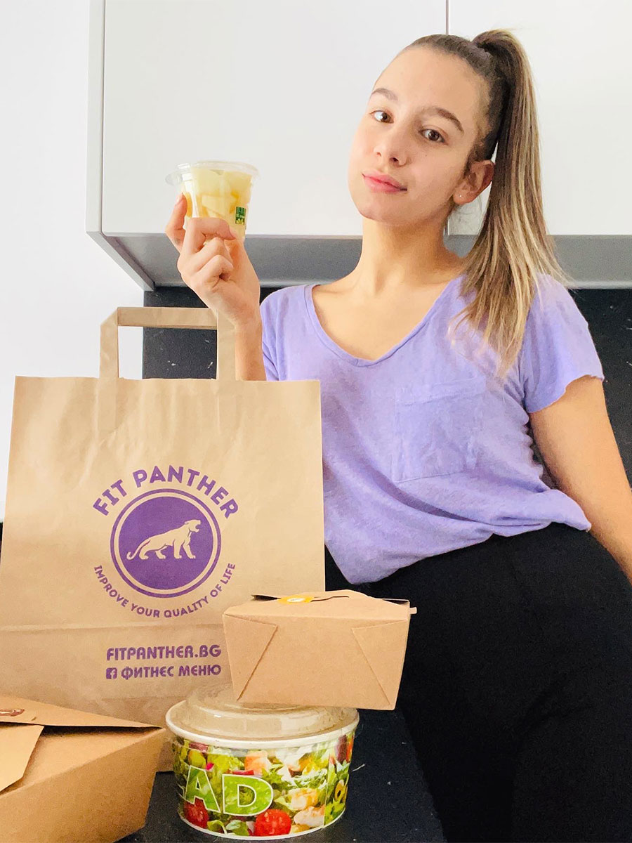 Златното момиче на България Мадлен Радуканова с меню от Здравословна кухня Fit Panther