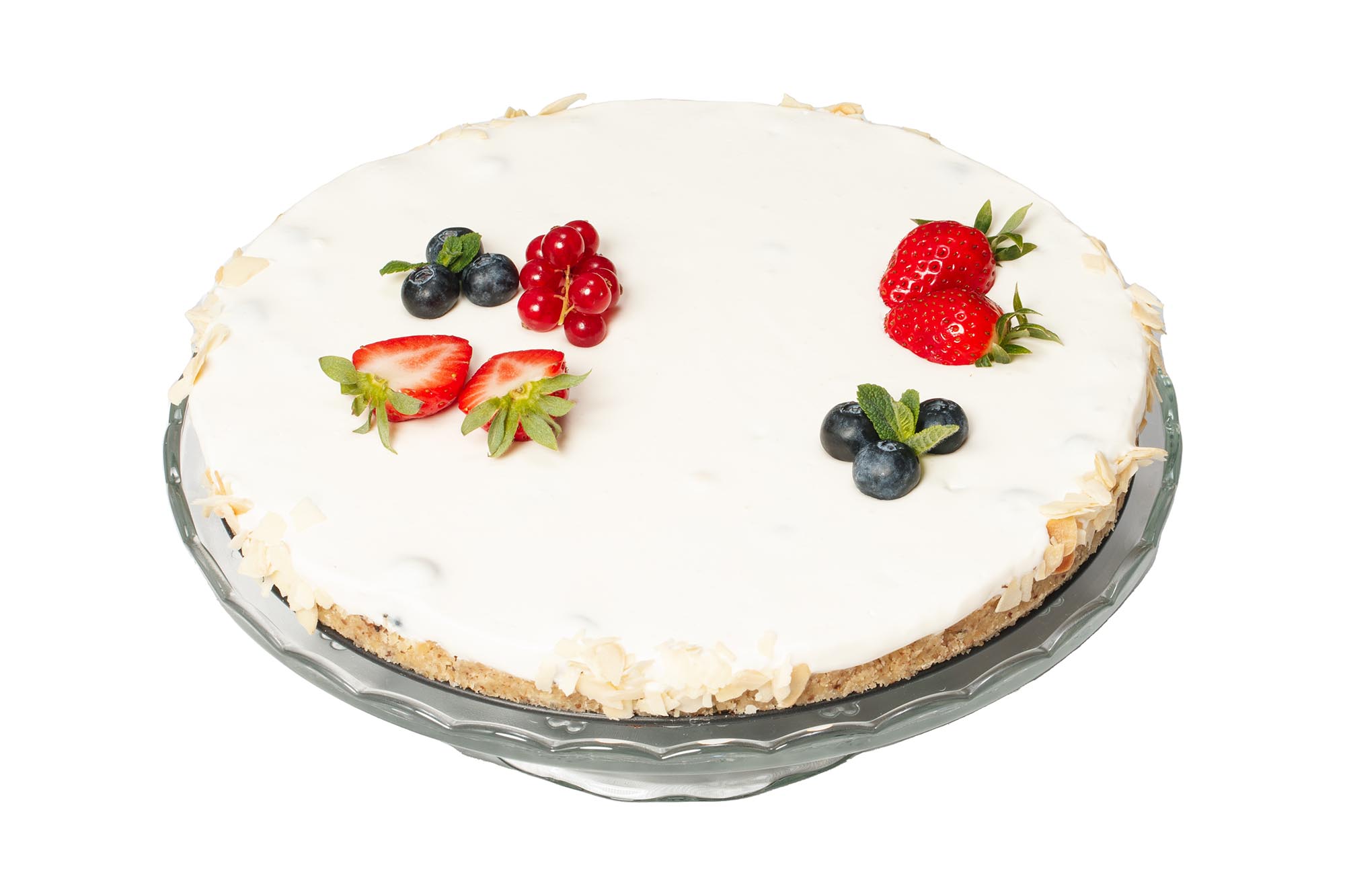 Кето плодов чийзкейк с лимон, ягоди и малини - снимка 2