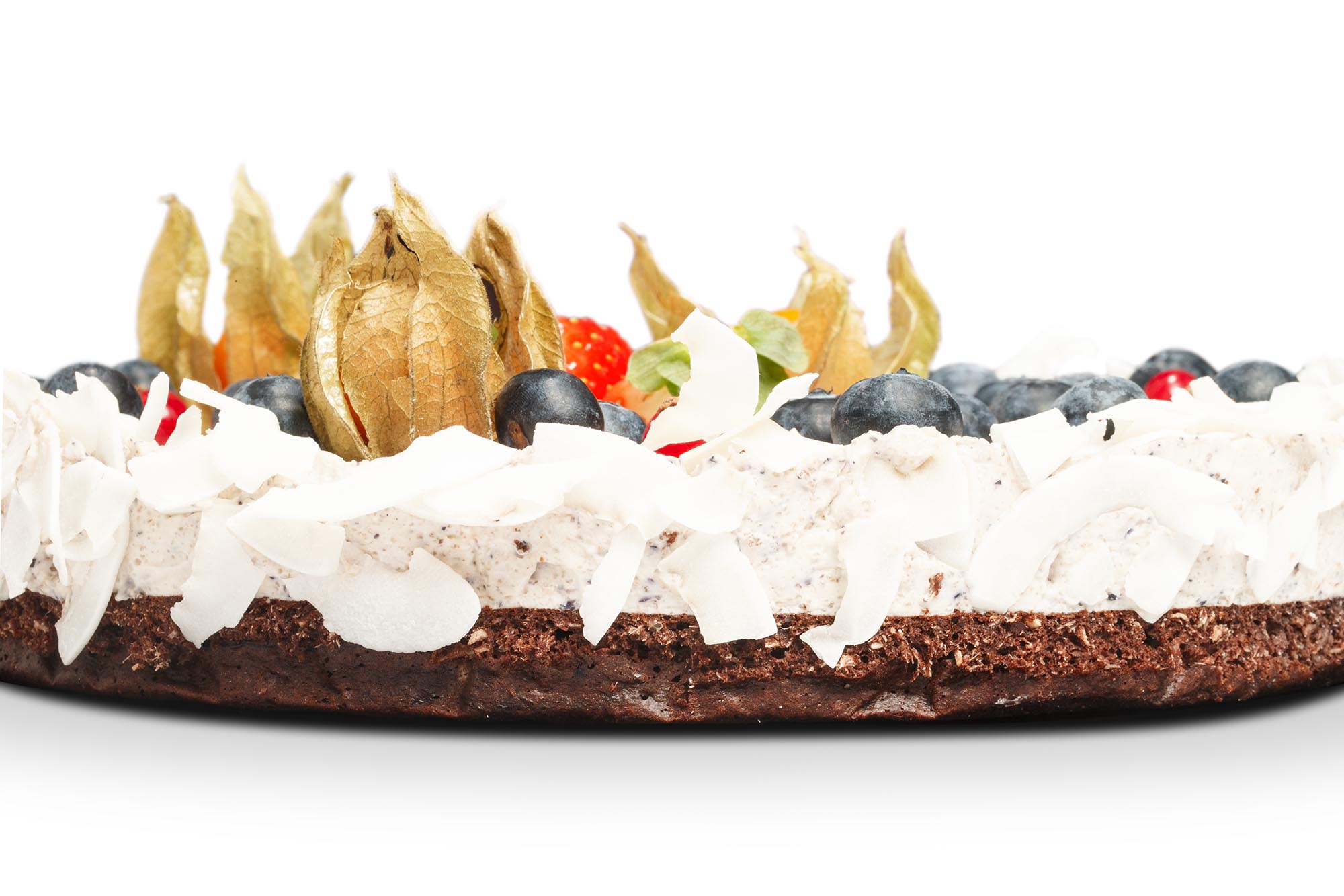 Веган торта с физалис, ягоди и боровинки - снимка 3