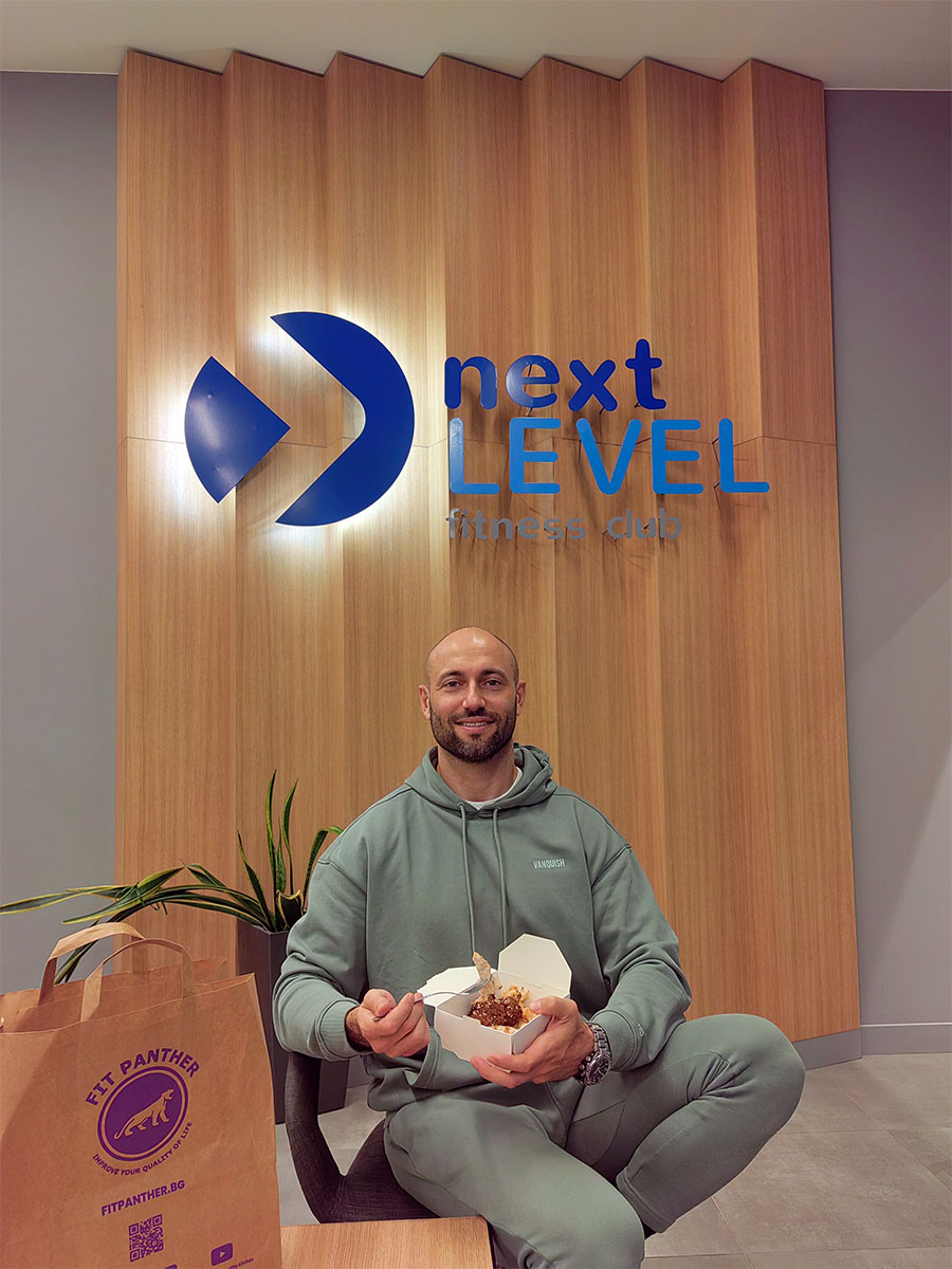 клиент на кухня Fit Panther във фитнес клуб next level