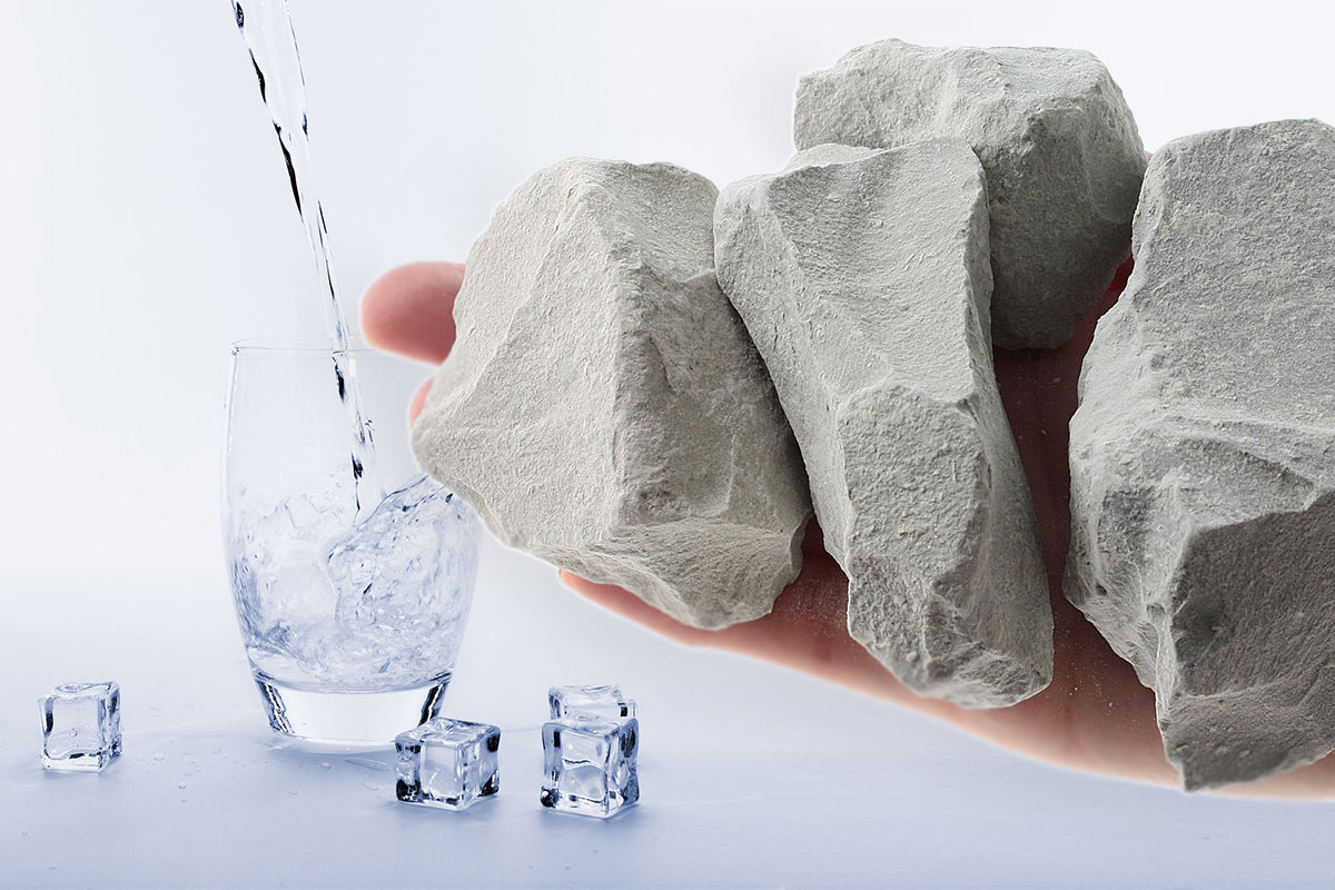 филтрация на водата през зеолитни камъни