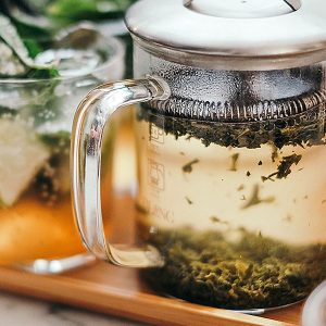 детокс чай за отслабване с индийски живовлек, чия, мента и годжи бери