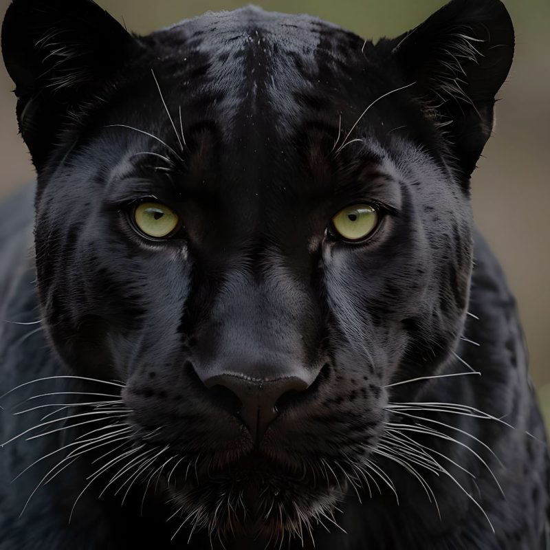 черна пантера - близък кадър